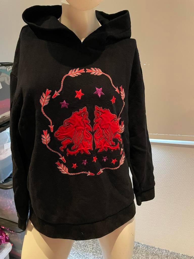 Sandro sweater met leuke capuchon maat 2. M, Kleding | Dames, Ophalen of Verzenden, Zo goed als nieuw, Maat 38/40 (M), Zwart