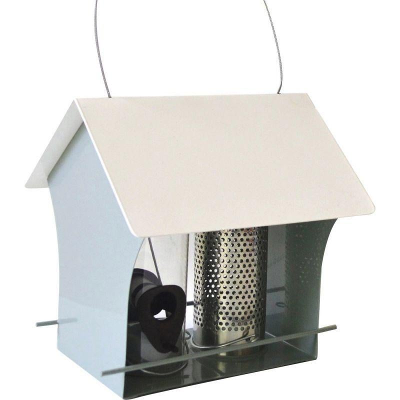 Voedersilo Dubbel Metaal 22cm, Dieren en Toebehoren, Ophalen of Verzenden, Nieuw, Metaal, Volière