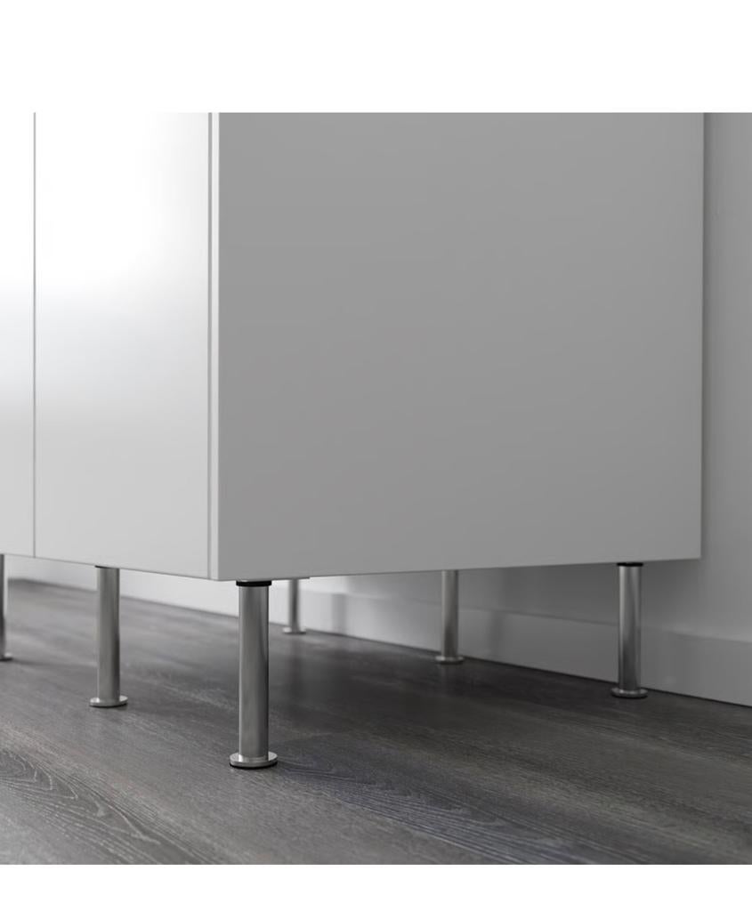 8x IKEA Capita poten roestvrijstaal 16 cm hoog, Ophalen of Verzenden, Zo goed als nieuw