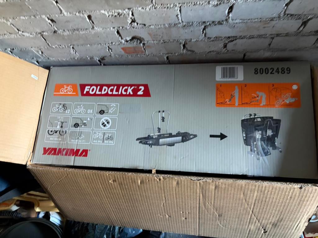 Yakima Foldclick 2 zo goed als nieuw, Auto diversen, Fietsendragers, Ophalen, Zo goed als nieuw, Trekhaakdrager