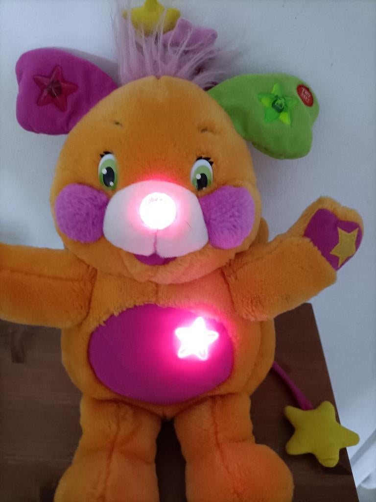 Popples knuffel Pizzazzy-Jazzy vintage lichtjes + geluidje, Ophalen of Verzenden, Zo goed als nieuw, Overige typen