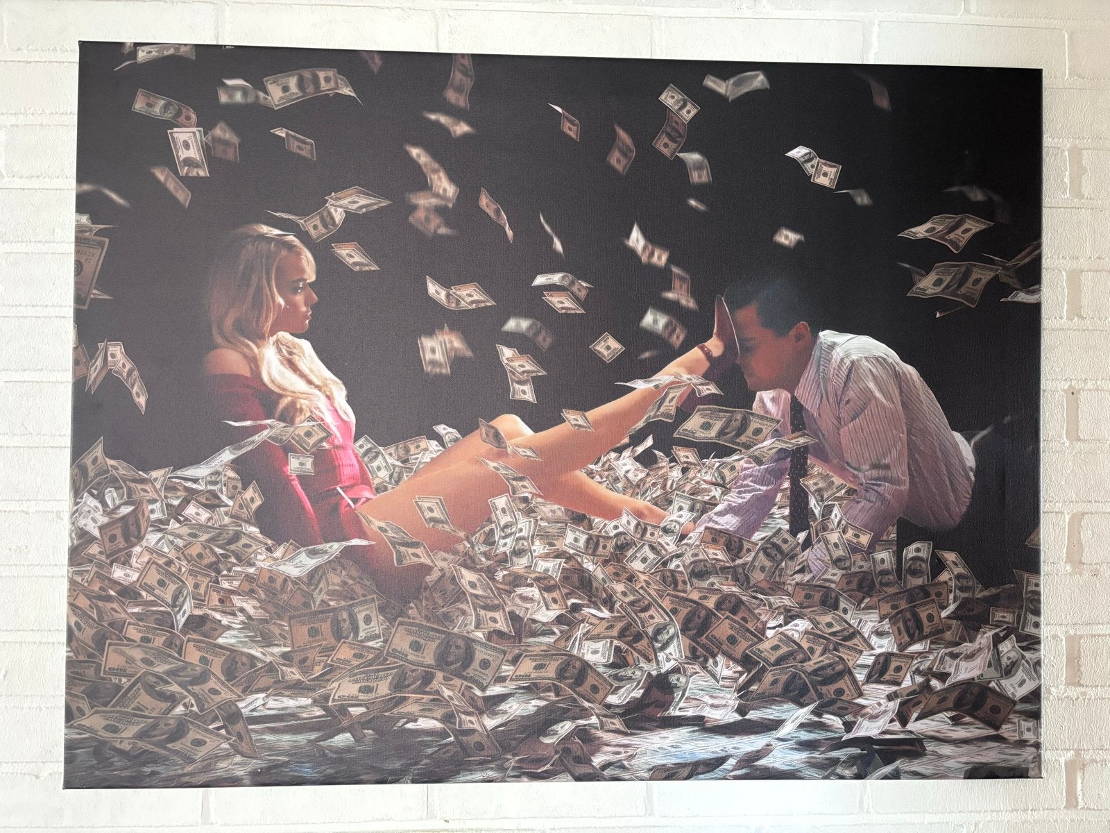 The Wolf of Wall Street Canvas Print WALLFIELD, Ophalen of Verzenden, 100 tot 125 cm, 75 – 100, Print