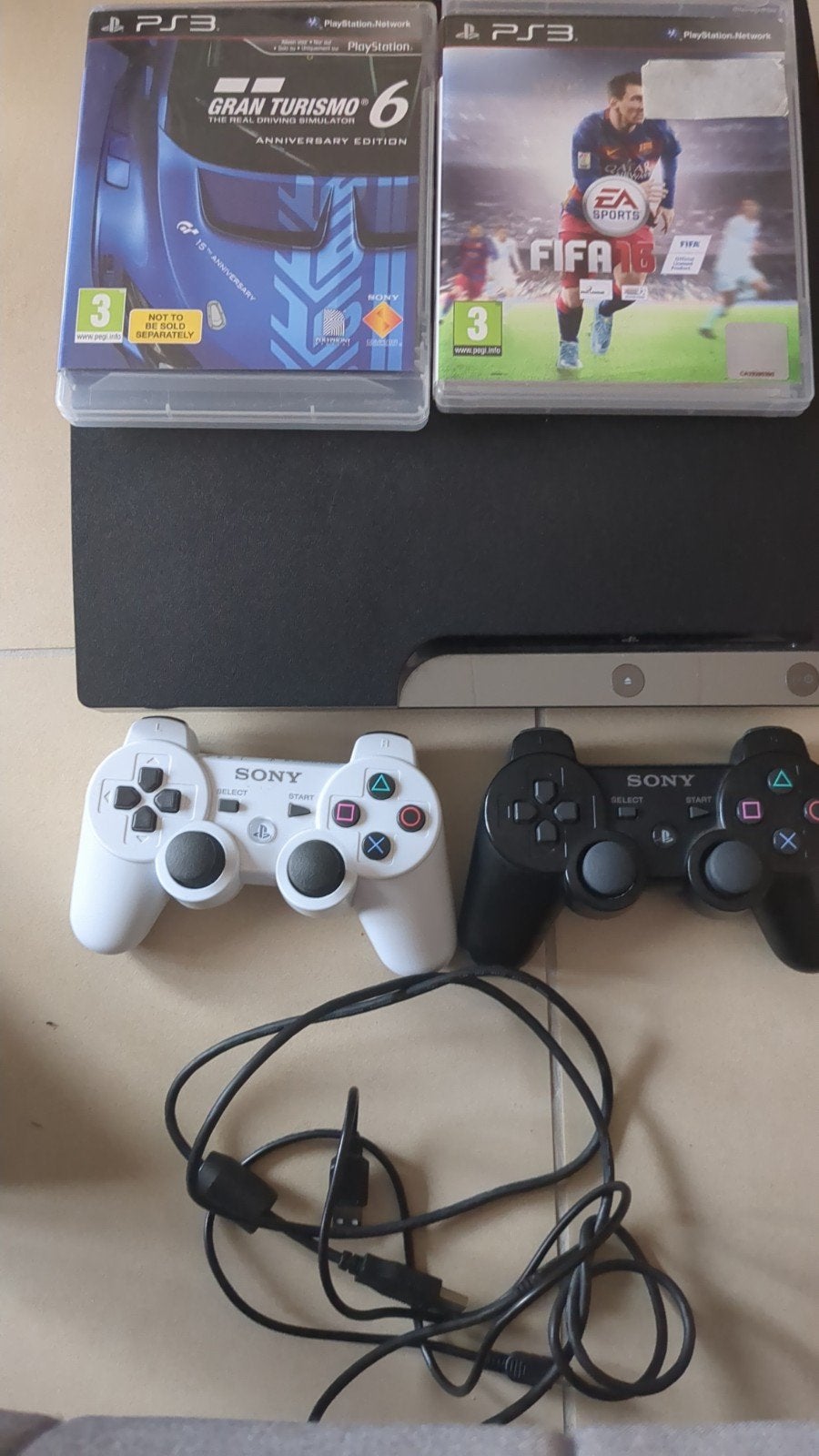 PS3 met 2 controllers en 15 games - BEKIJK BESCHRIJVING!!, Spelcomputers en Games, Games | Sony PlayStation 3, Ophalen, Gebruikt