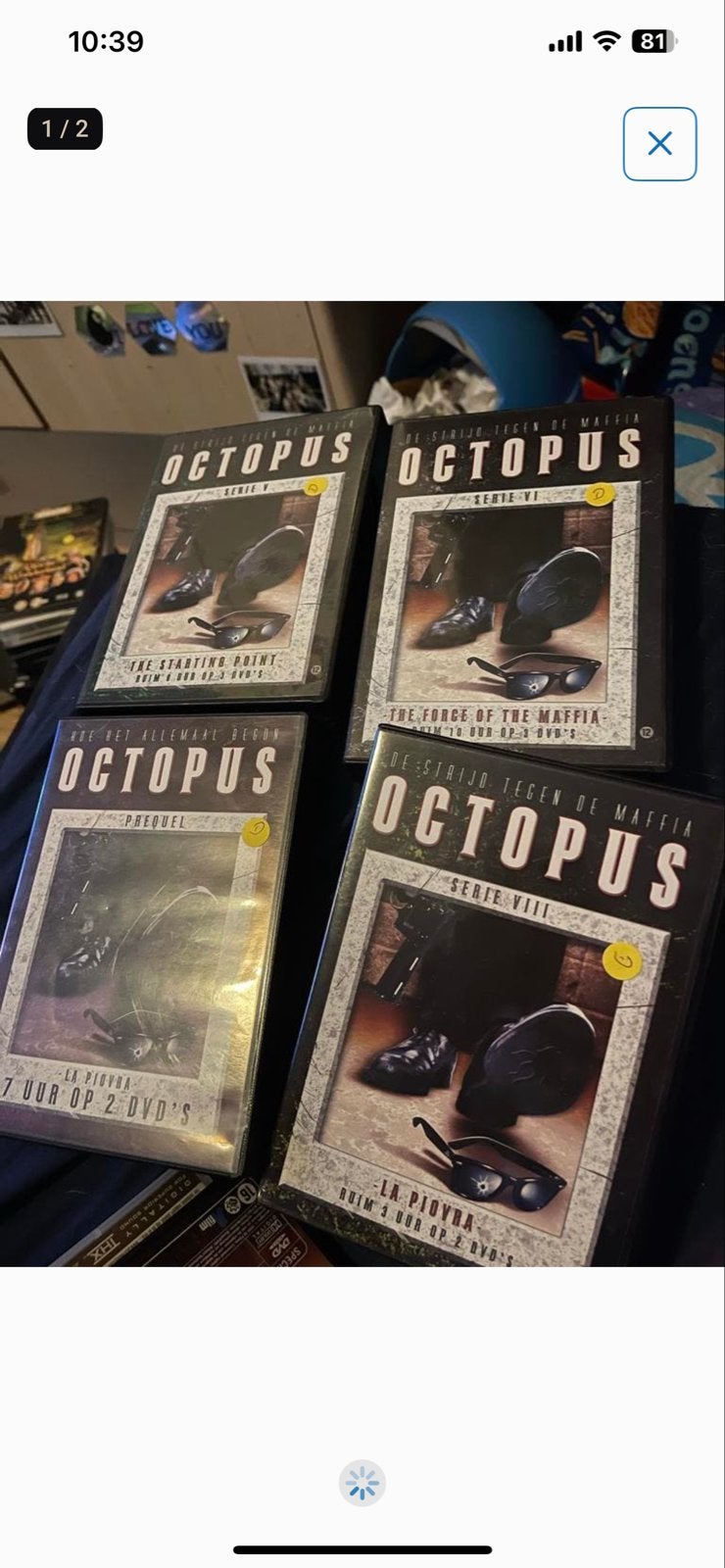 Octopus DVD boxen - Serie V, VI, VIII en Prequel, Maffia en Misdaad, Gebruikt, Nederlands, Ophalen of Verzenden