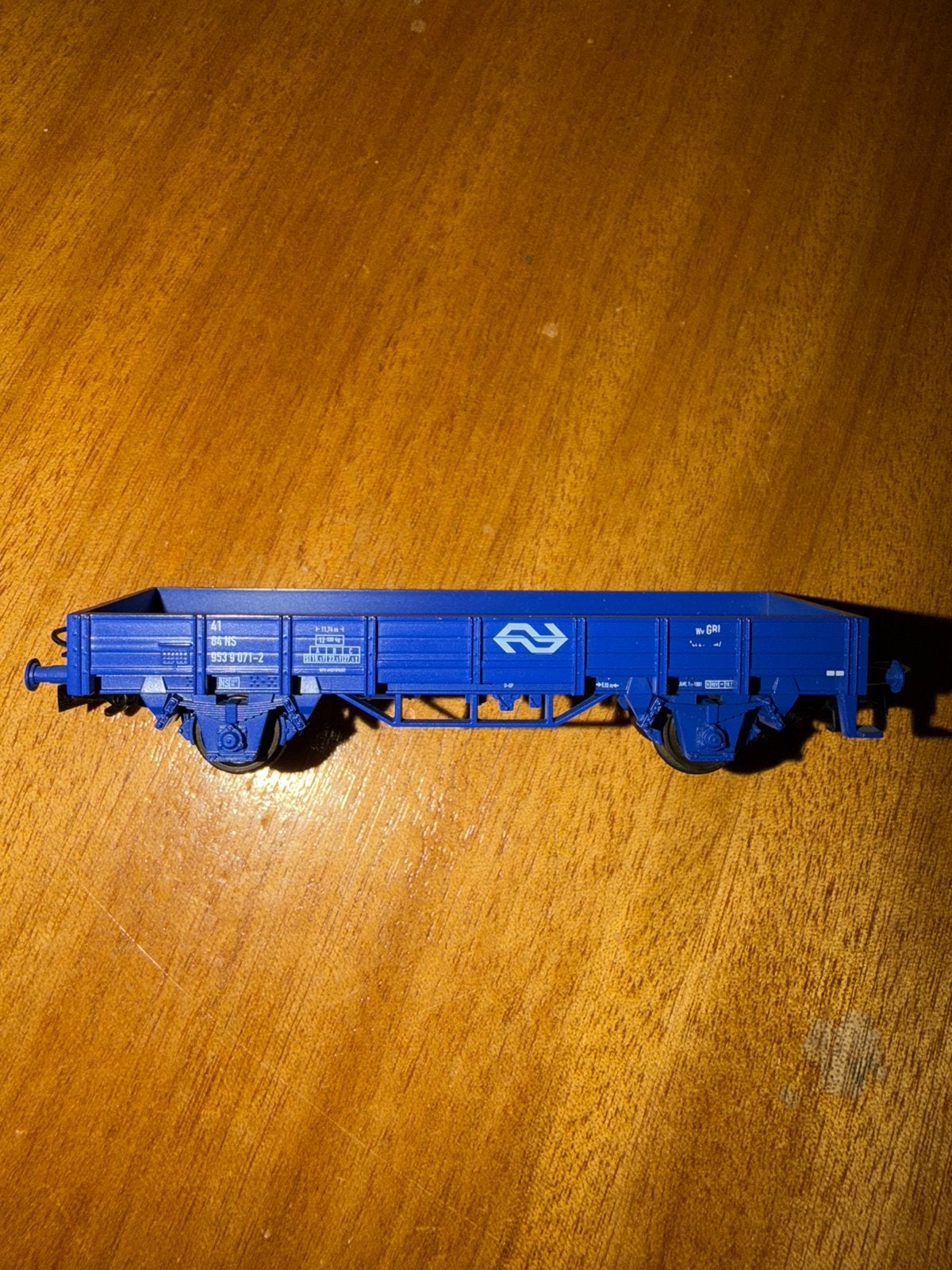 Roco H0 Railpro Us 529 lageboordwagen - NS, Hobby en Vrije tijd, Gebruikt, Gelijkstroom, Wagon, Ophalen of Verzenden