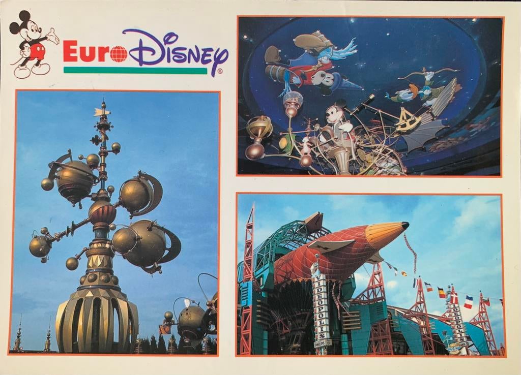 Euro Disney Parijs, 1993., Ophalen of Verzenden, Gelopen, Frankrijk