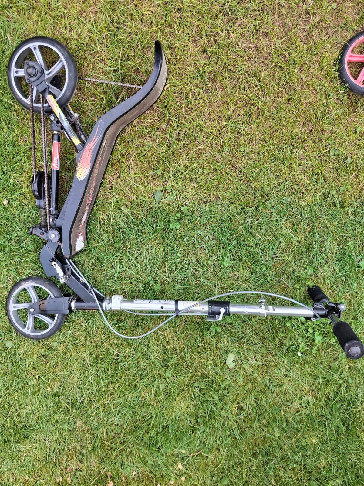 Zwarte spacescooter, Fietsen en Brommers, Steps, Ophalen of Verzenden, Gebruikt, Gewone step