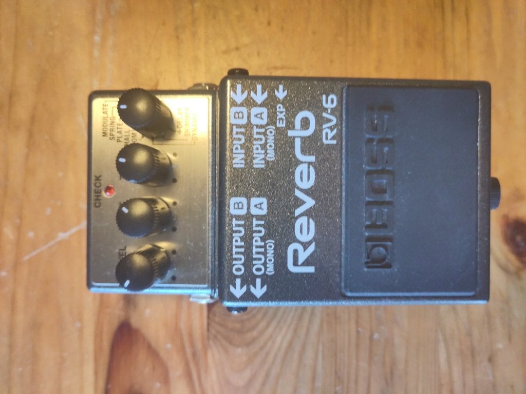 Boss Reverb RV-6, Muziek en Instrumenten, Effecten, Ophalen, Zo goed als nieuw, Reverb