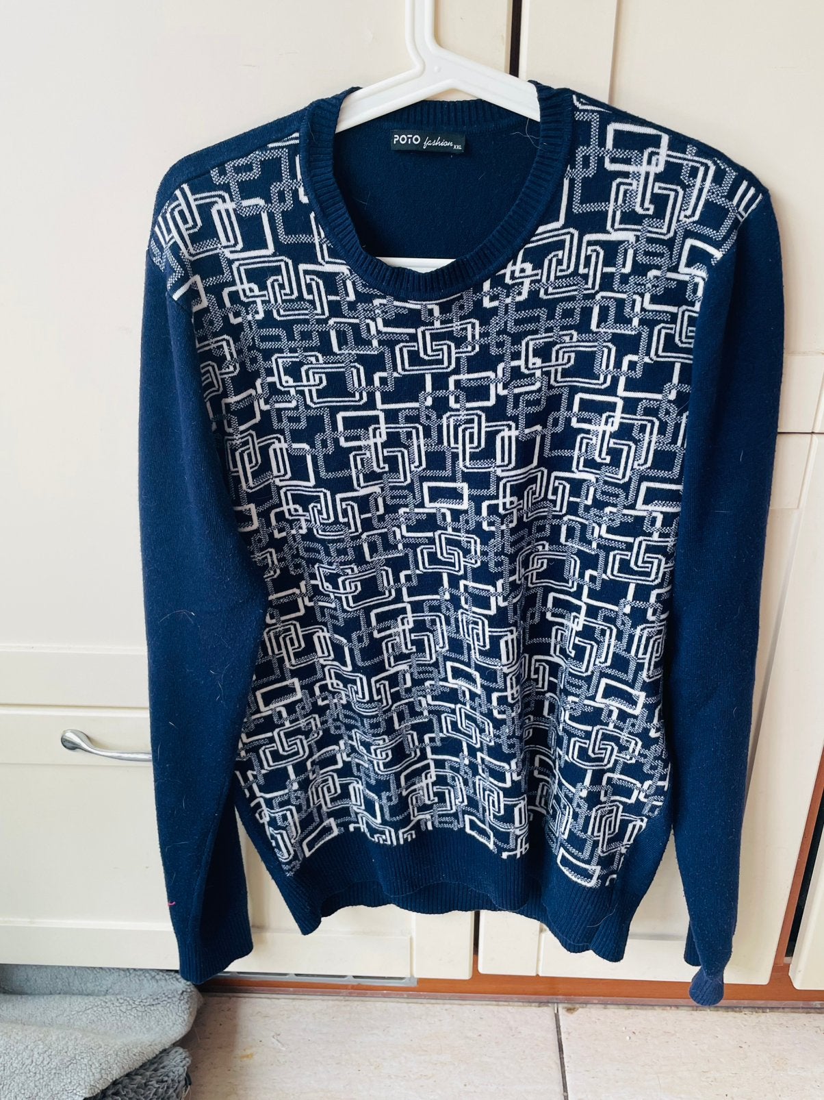Poto trui, Ophalen of Verzenden, Zo goed als nieuw, Maat 56/58 (XL), Blauw