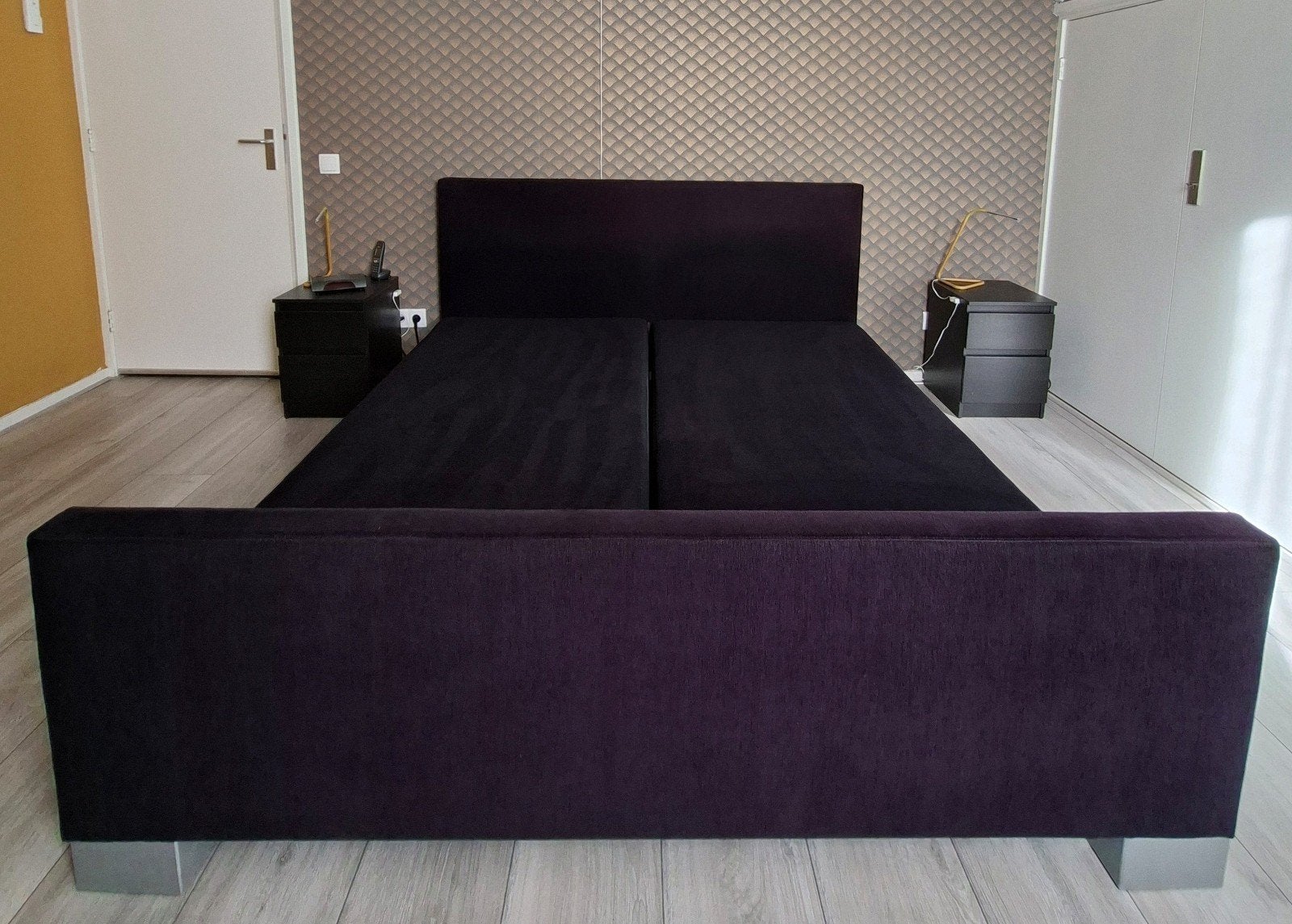 elektrisch verstelbaar bed, Huis en Inrichting, Ophalen, Zwart, Tweepersoons, 180 cm