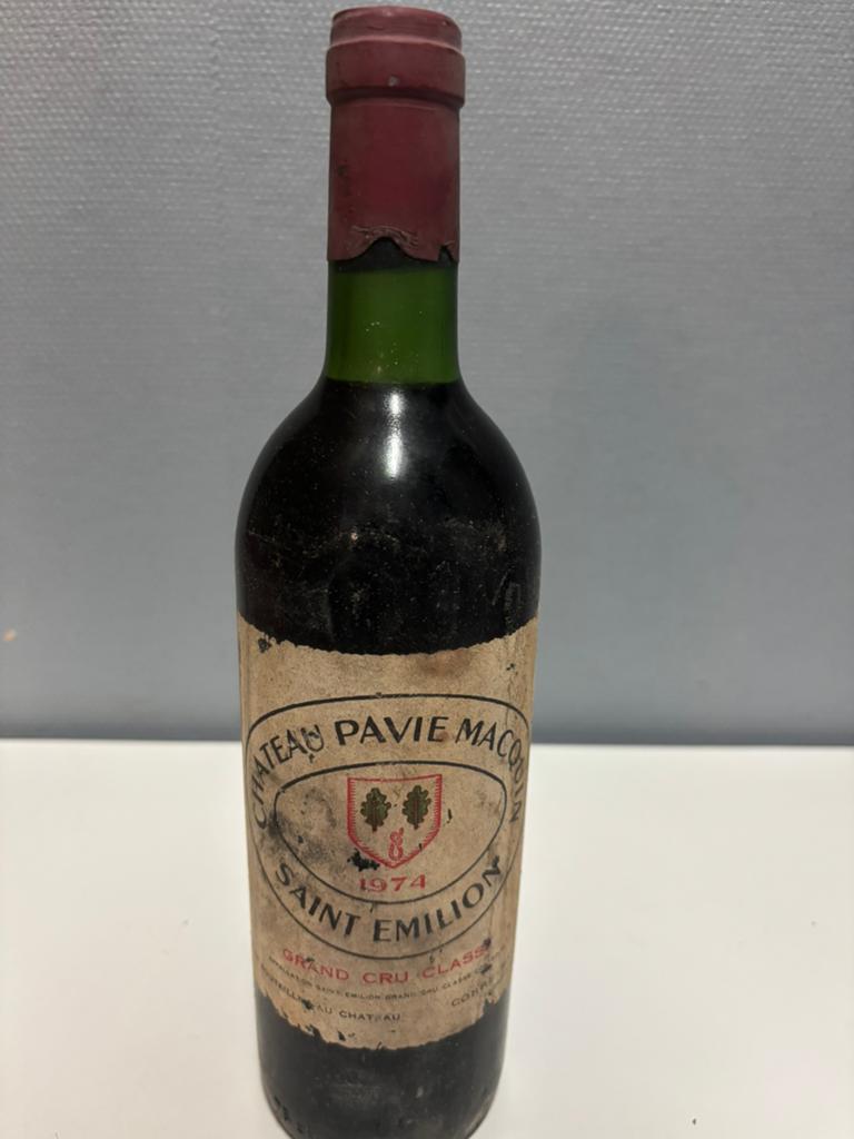 Chateau Pavie Macquin Saint-Emilion Grand Cru Classé 1974, Verzamelen, Wijnen, Ophalen of Verzenden, Gebruikt, Frankrijk, Rode wijn