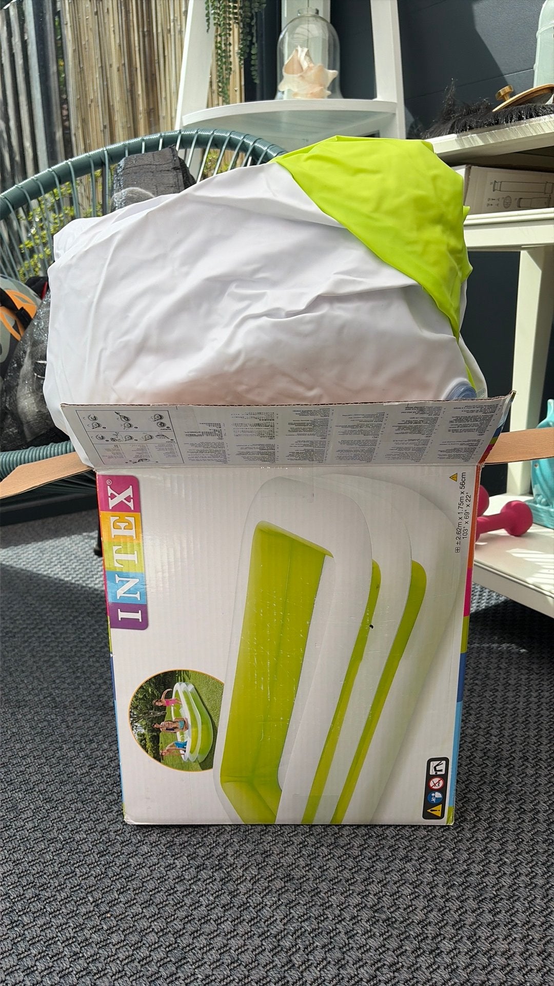 Opblaas zwembad, Minder dan 80 cm, Ophalen of Verzenden, Zo goed als nieuw, Opzetzwembad