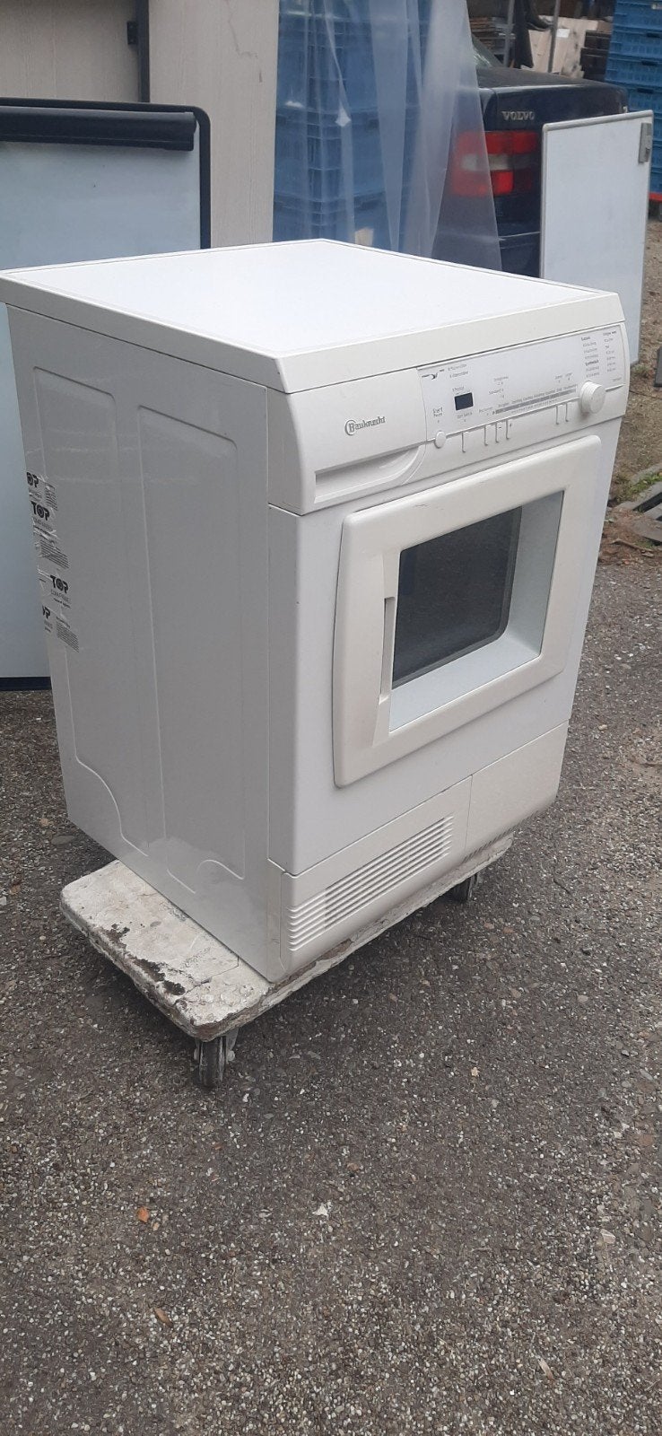 Bauknecht wasdroger, Ophalen, Gebruikt, Luchtafvoer, 85 tot 90 cm
