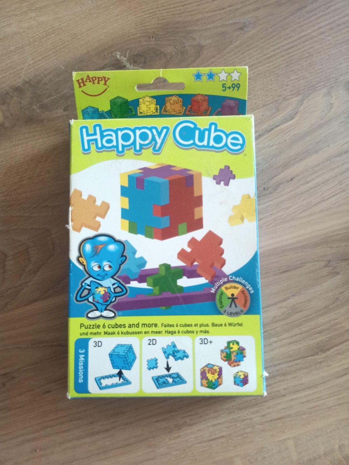 Happy Cube Puzzel Set - 6 Kleuren, Ophalen of Verzenden, Gebruikt
