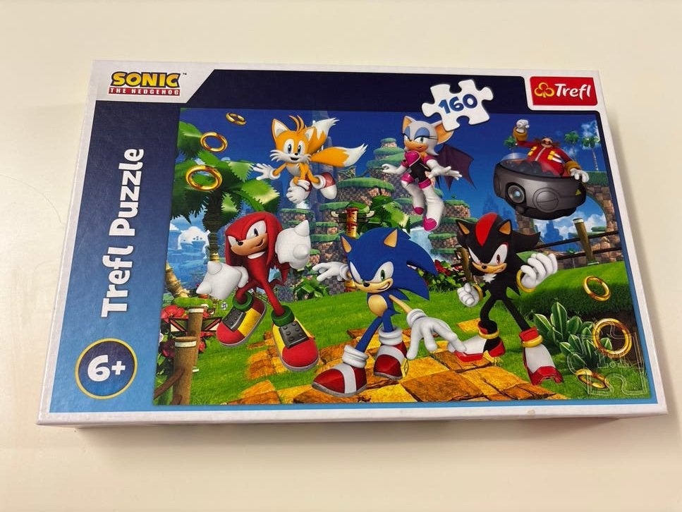Trefl Sonic the Hedgehog Legpuzzel 160 stukjes, Ophalen of Verzenden, Zo goed als nieuw, 6 jaar of ouder