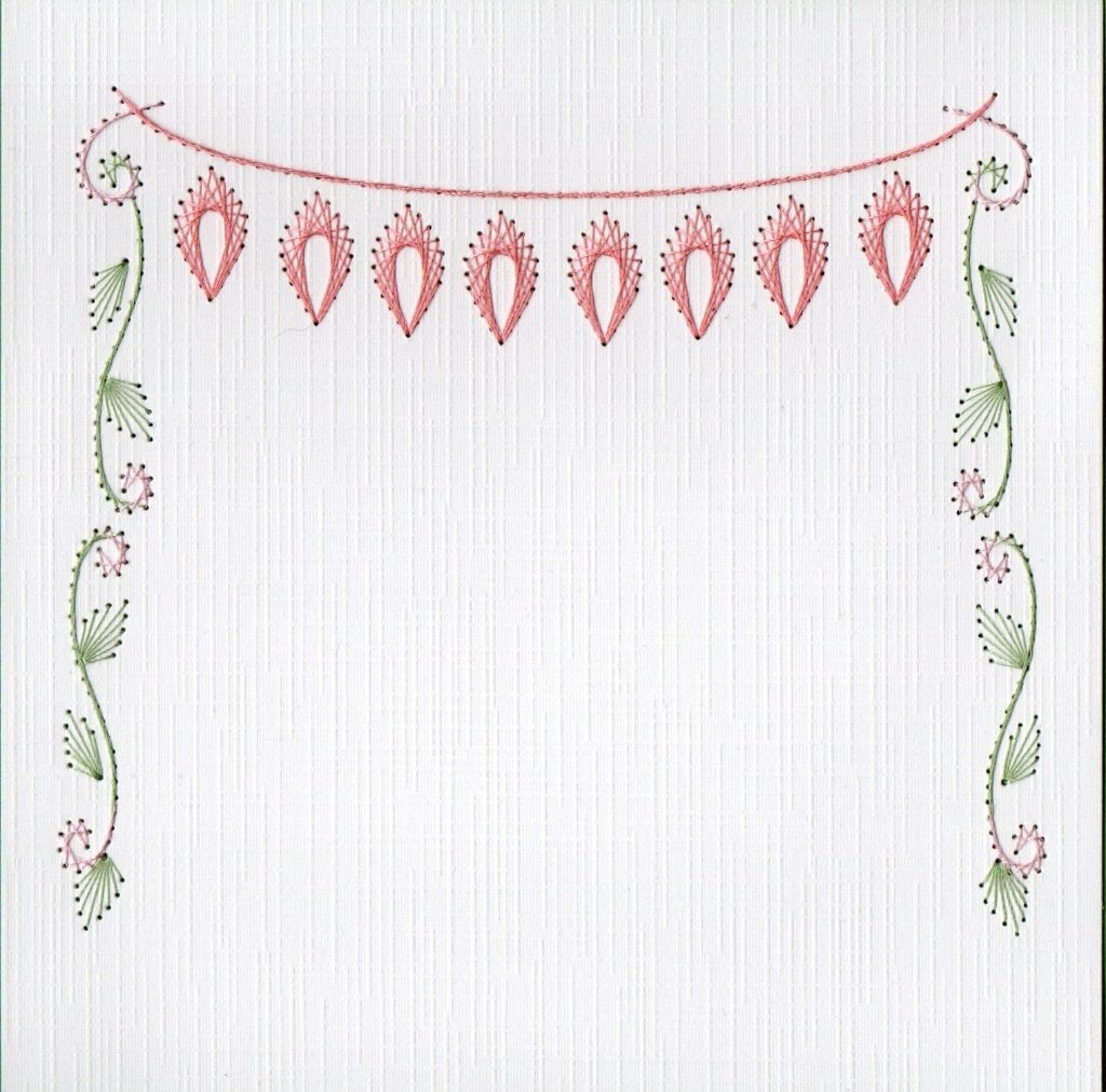 geborduurde oplegkaart nr 25, Ophalen of Verzenden, Nieuw, Overige thema's, Blanco kaart of Basiskaart