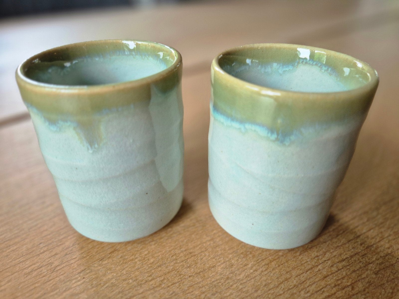 Handgemaakte Japanse Kopjes - Set van 2, Ophalen of Verzenden