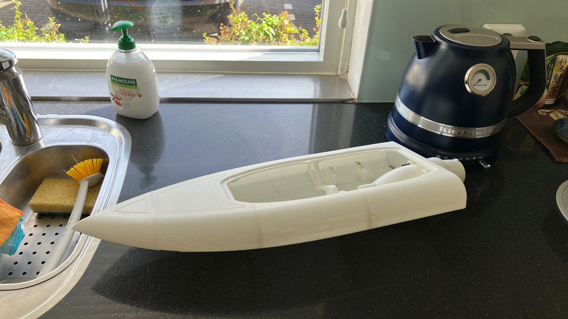 3D geprinte rc boat romp, Hobby en Vrije tijd, Ophalen of Verzenden, Zo goed als nieuw