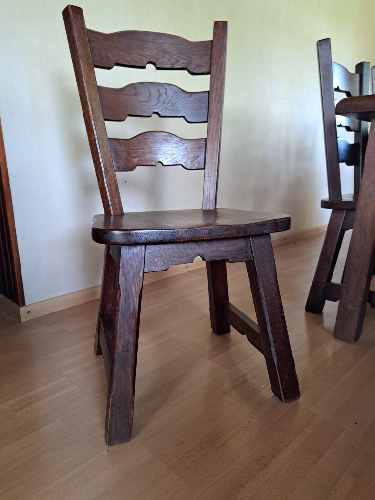 eetkamerstoel, Huis en Inrichting, Ophalen, Gebruikt, Bruin, Vijf, Zes of meer stoelen