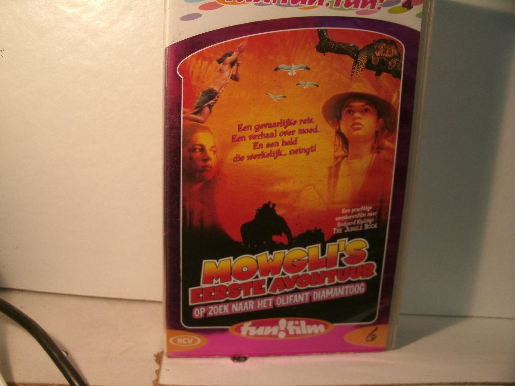 vhs 199b mowgli's eerste avontuur diamantoog, Alle leeftijden, Ophalen of Verzenden, Zo goed als nieuw, Actie en Avontuur
