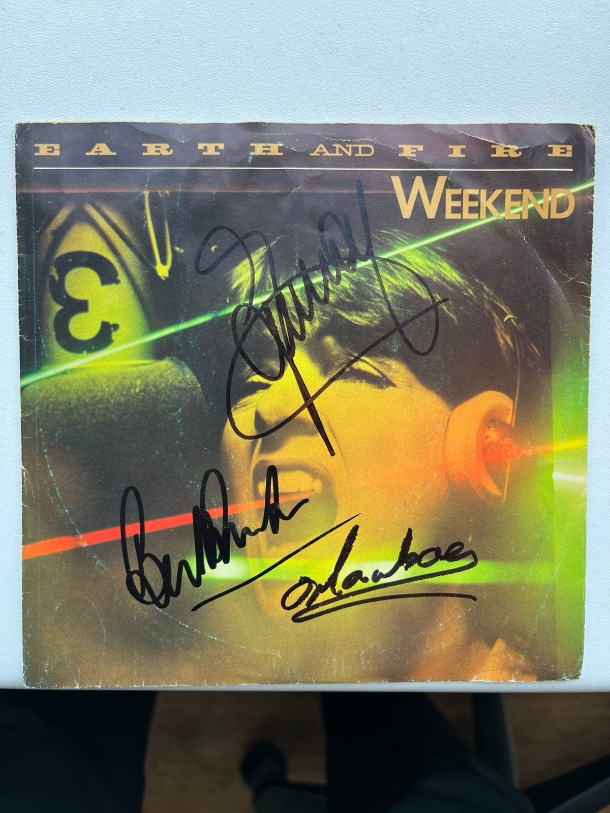 Single “Weekend” gesigneerd oa door Jerney kaagman, Gebruikt, 7 inch, Disco, EP
