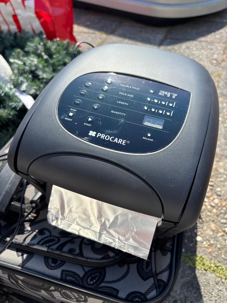 Hairfoil folie apparaat kapsalon, Ophalen