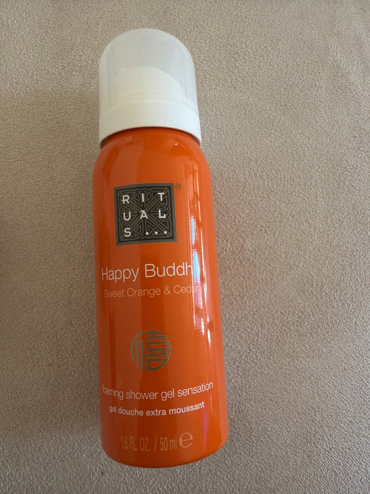 Rituals Happy Buddha Foaming Shower Gel - Sweet Orange & Ced, Ophalen of Verzenden, Nieuw, Bad & Douche