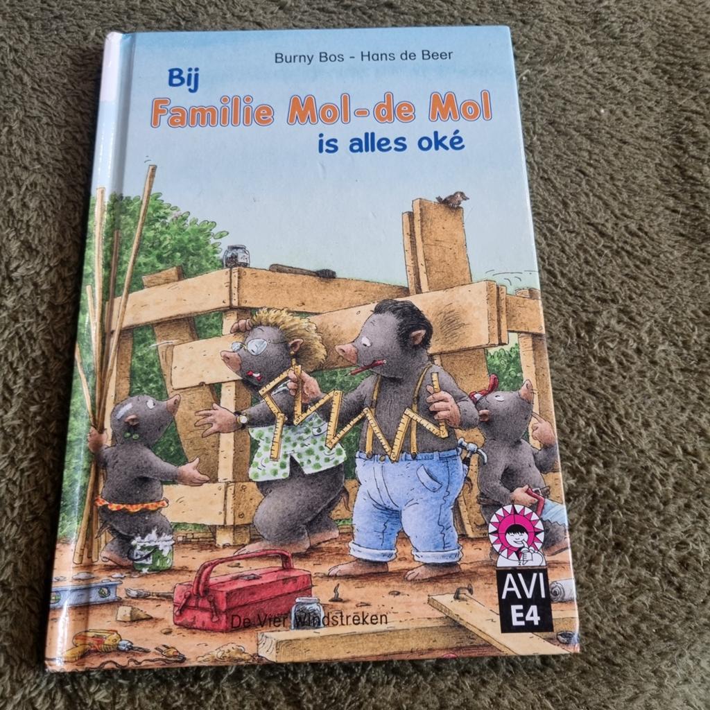 Bij Familie Mol-de Mol is alles oké - AVI E4, Ophalen of Verzenden, Gelezen, Burny Bos - Hans de Beer, Fictie algemeen