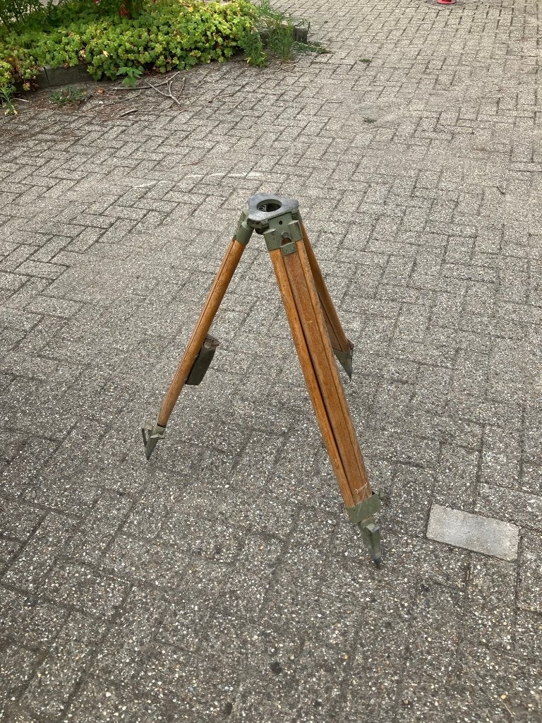houten statief waterpasinstrument, uitschuifbaar, Ophalen, Gebruikt, Hout, Vintage