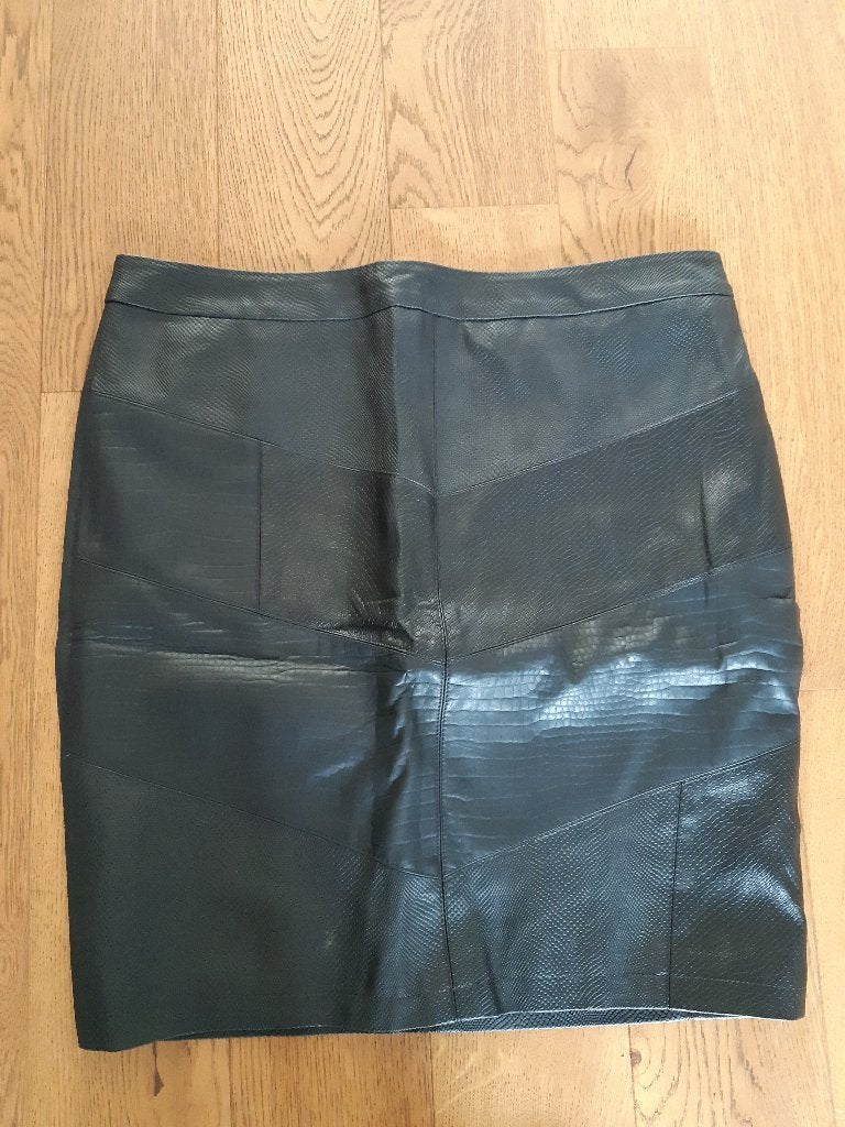 MS Mode 'leren' rok in maat 42, Kleding | Dames, Zwart, Maat 42/44 (L), Nieuw, Ophalen of Verzenden