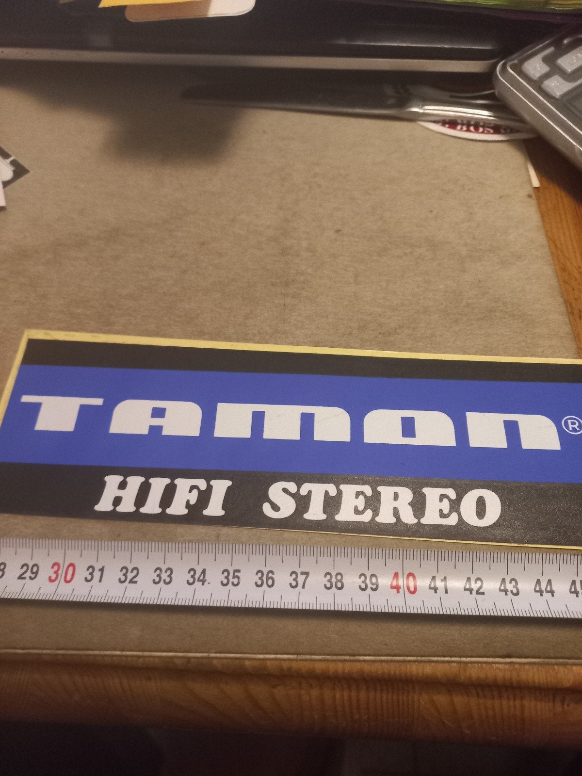 Tamon HIFI STEREO Sticker/Badge, Ophalen of Verzenden, Gebruikt