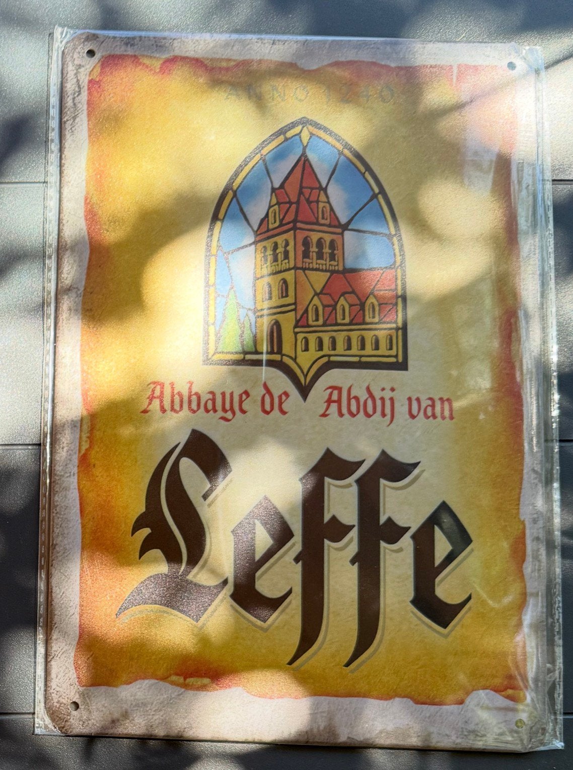 Emaille bordjes Leffe en Cornet, Ophalen, Nieuw, Reclamebord, Plaat of Schild, Overige merken