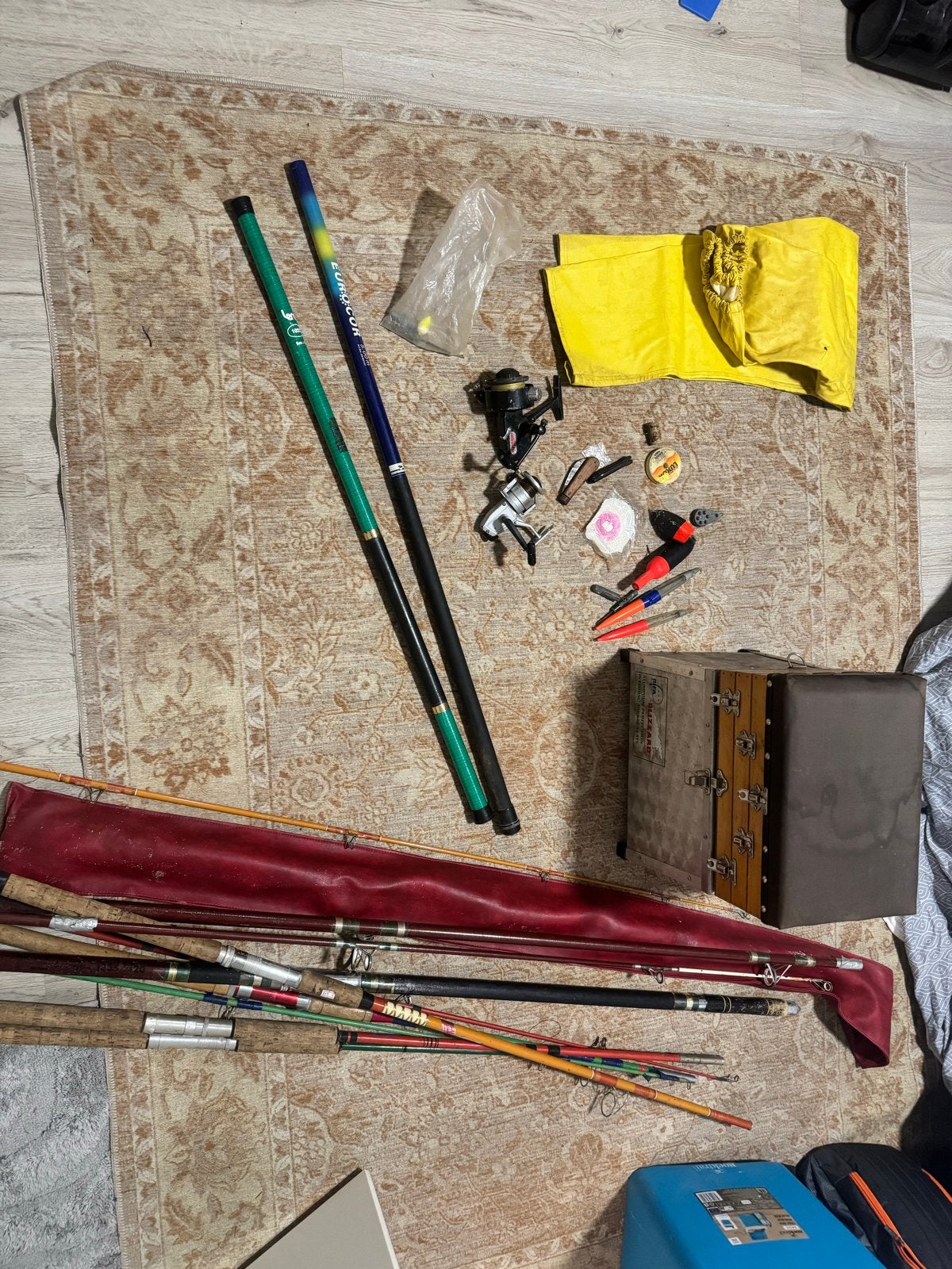 Diverse visspullen te koop: hengels, molens en accessoires, Ophalen, Gebruikt, Complete hengel