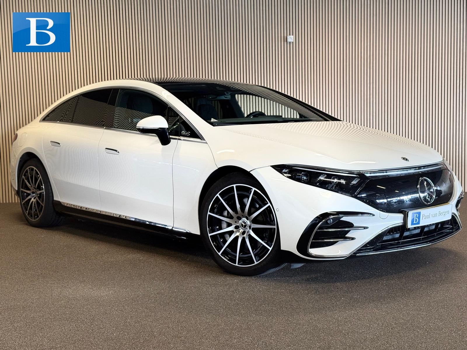 Mercedes-Benz EQS 450+ AMG STYLING 108 kWh-PANO-BURMESTER-ME, Achterwielaandrijving, Gebruikt, 124 €/maand, 4 stoelen
