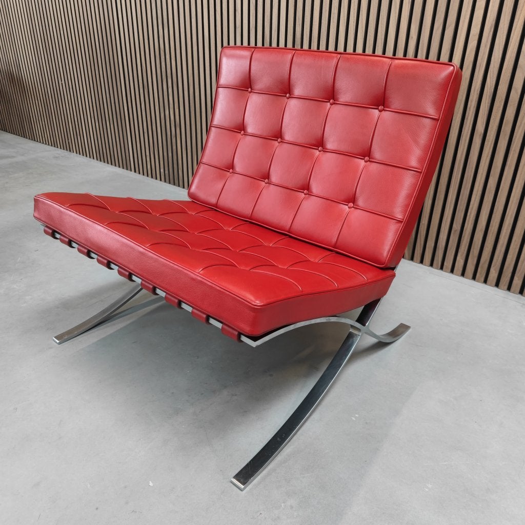 Knoll Barcelona Chair-rood, Ophalen of Verzenden