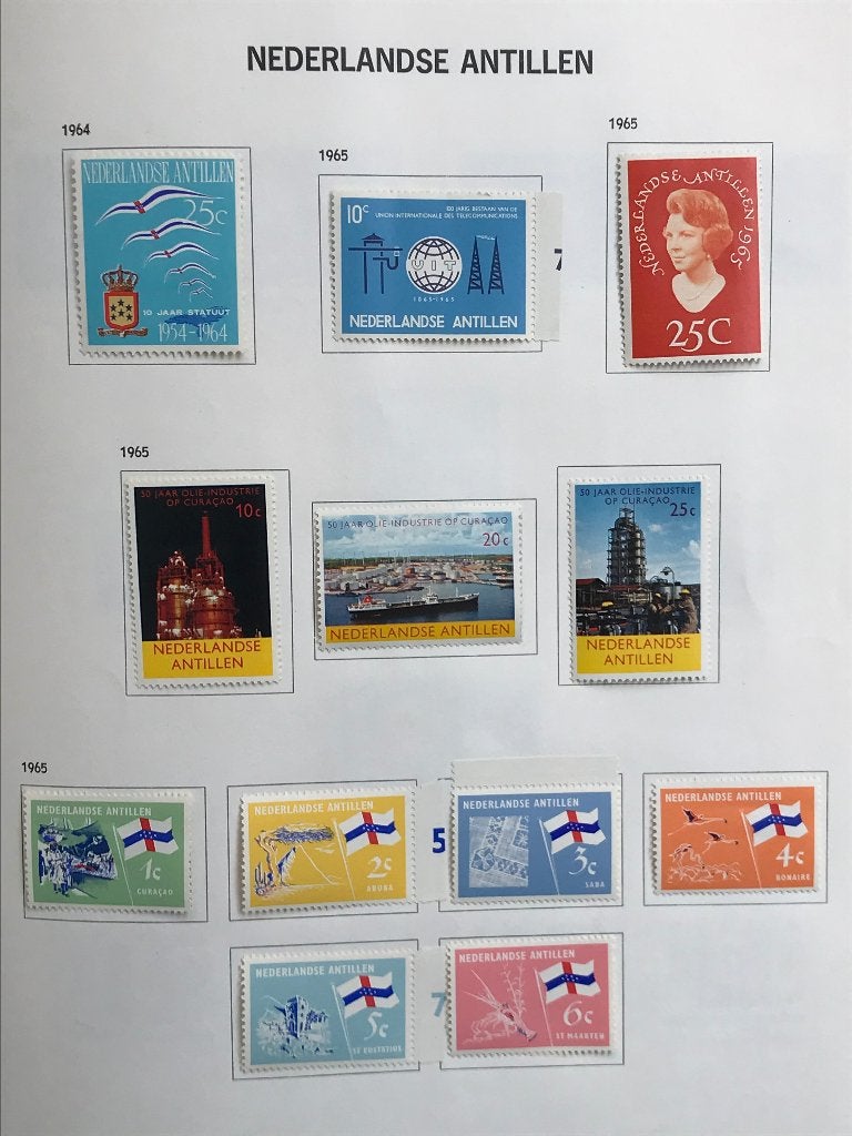 postzegel Nederlandse Antillen 1964/1965, Verzenden, Postfris