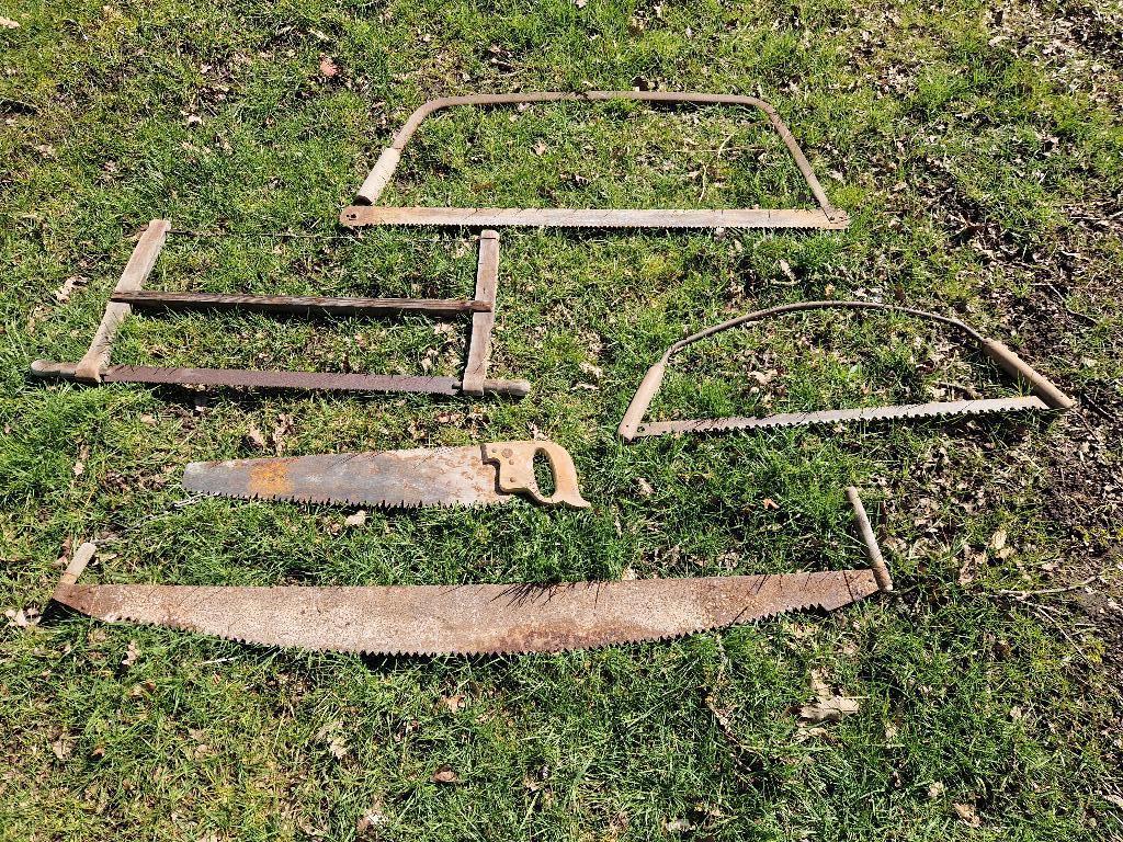 Antiek zaaggereedschap afkomstig uit oude Duitse Smederij, Antiek en Kunst, Antiek | Gereedschap en Instrumenten, Ophalen of Verzenden