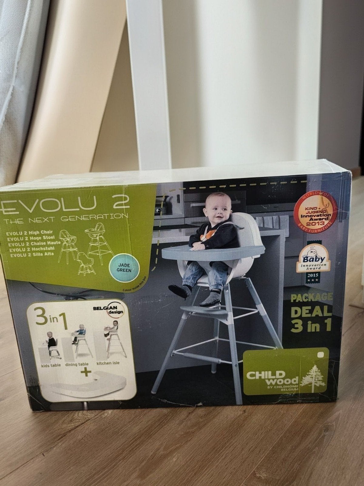 Childhome Evolu 2 Meegroeistoel 3-in-1, Ophalen of Verzenden, Nieuw, Meegroeistoel