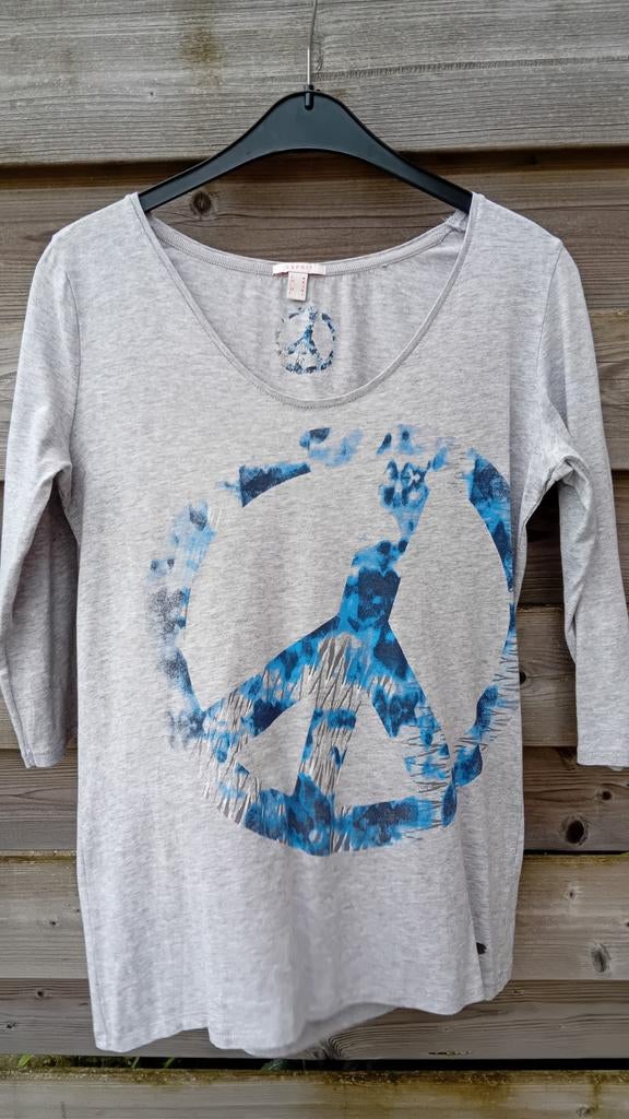 Esprit shirt,M, Kleding | Dames, Ophalen of Verzenden, Zo goed als nieuw, Blauw, Korte mouw