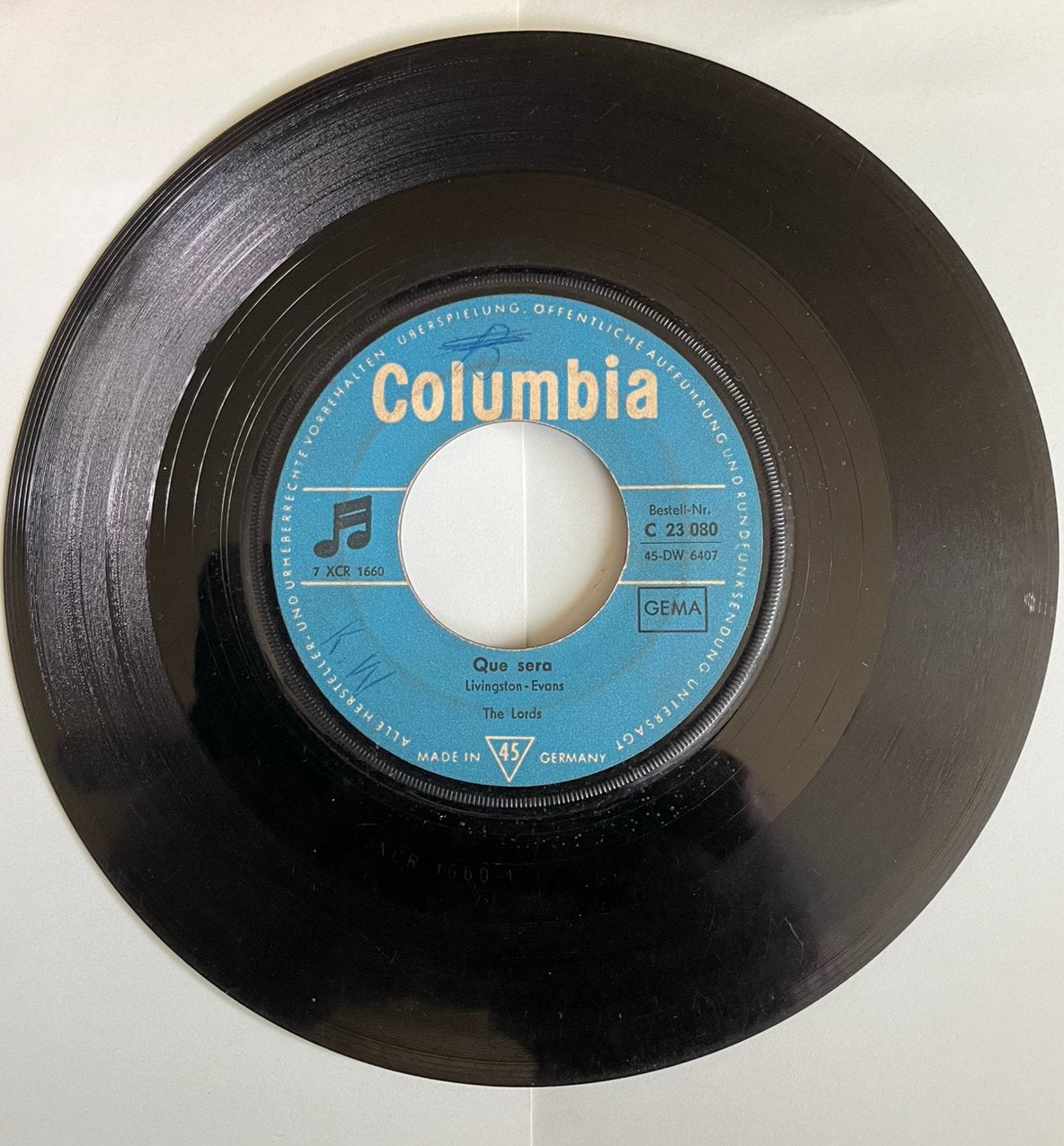 The Lords - Que Sera / Boom Boom - Columbia Single, Gebruikt, 7 inch, Single, Ophalen of Verzenden
