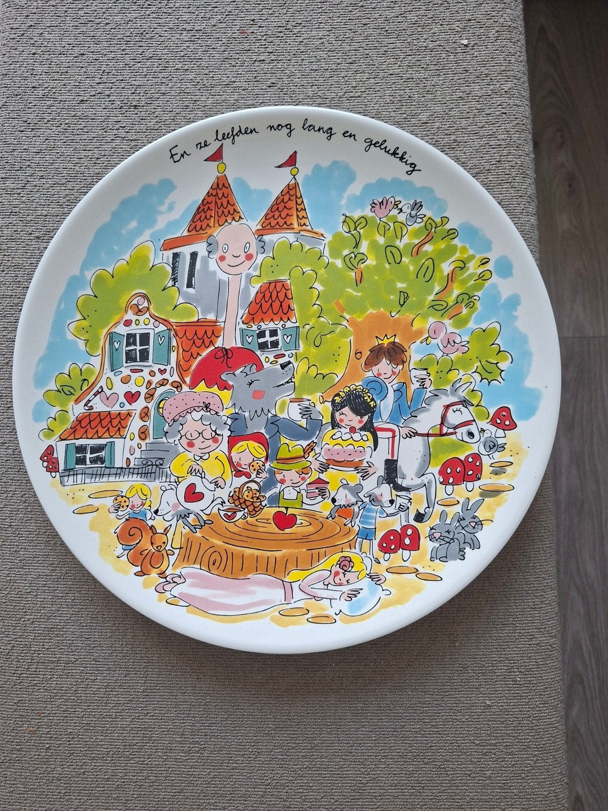 Efteling serveerbord Amsterdam Sprookjesbos, Ophalen, Keramiek, Zo goed als nieuw, Bord(en)