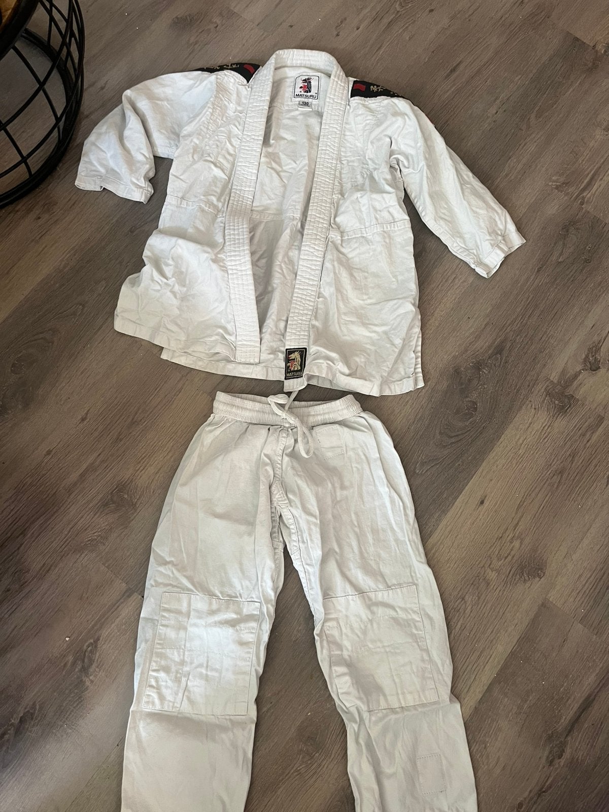 Matsuru judopak kind wit – Maat 130, Ophalen of Verzenden, Gebruikt, Jongen of Meisje, Setje