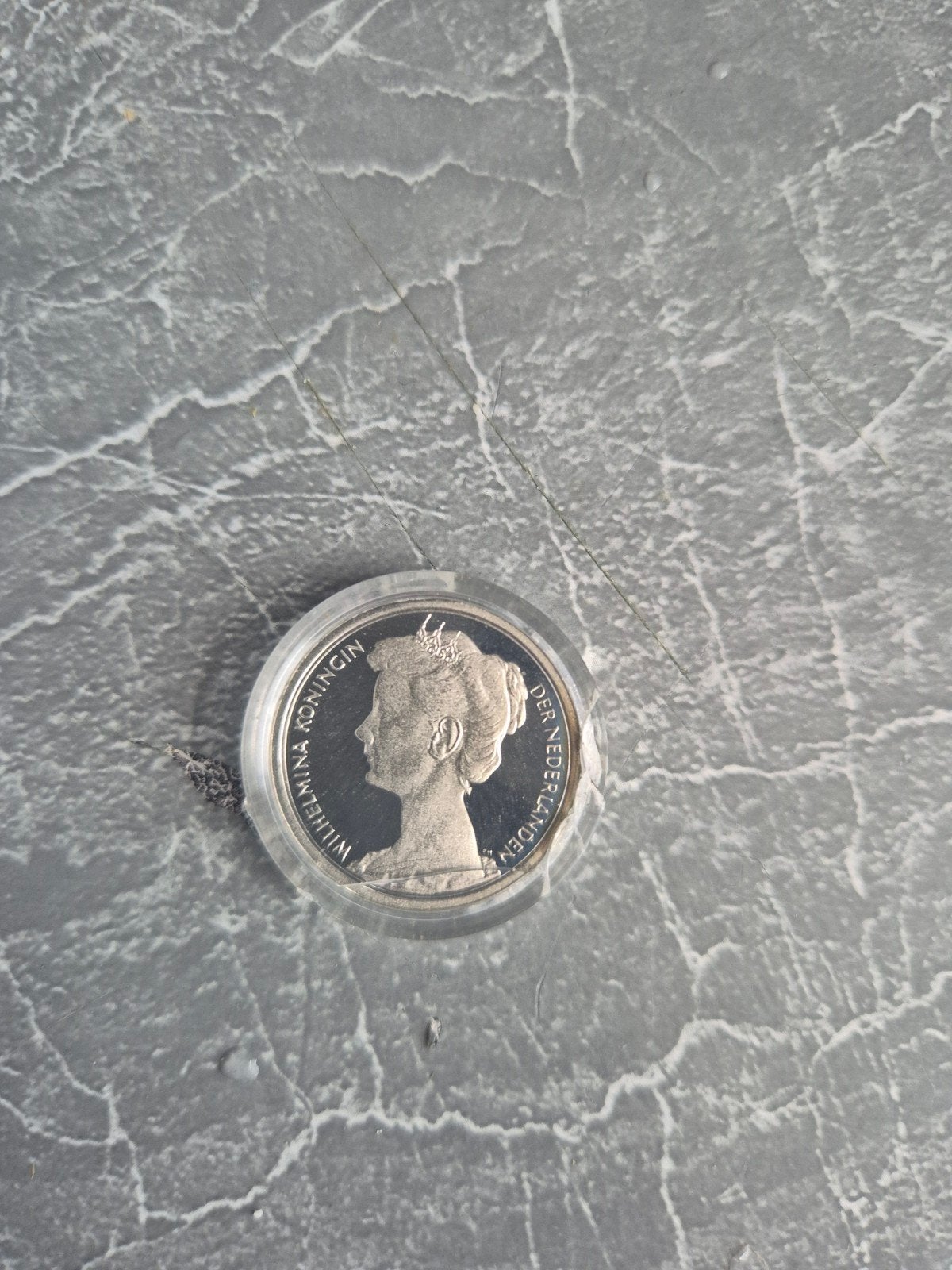 Zilveren munt Koningin Wilhelmina 1898-1998, Ophalen of Verzenden