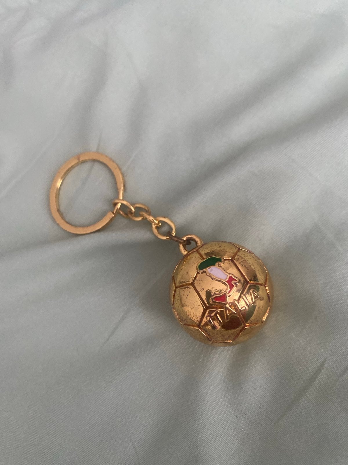 Gouden Italië Voetbal Sleutelhanger, Verzamelen, Sleutelhangers, Ophalen of Verzenden, Gebruikt, Sport