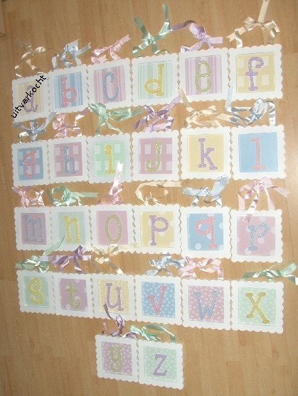 LETTERS HOUTEN ALFABET WANDDECORATIE (25 stuks) Appletree, Kraamcadeau, -, -, Nieuw