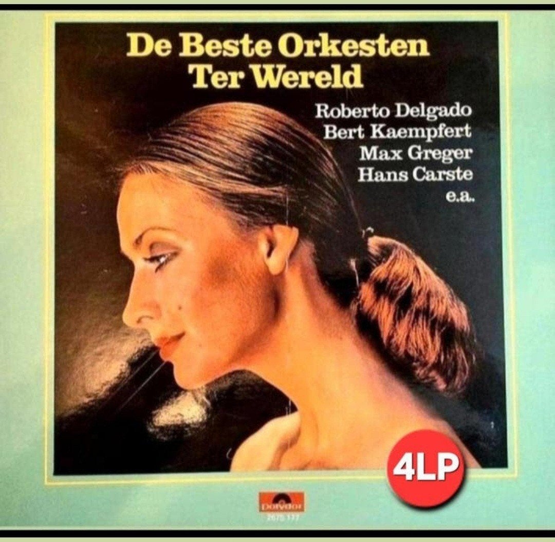 4-LP  VERZAMEL - De Beste Orkesten Ter Wereld, Ophalen of Verzenden, Gebruikt, 12 inch, Pop