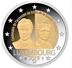 2 euro Luxemburg 2019 - Troonbestijging Charlotte - UNC, Verzenden, Luxemburg, 2 euro, Losse munt