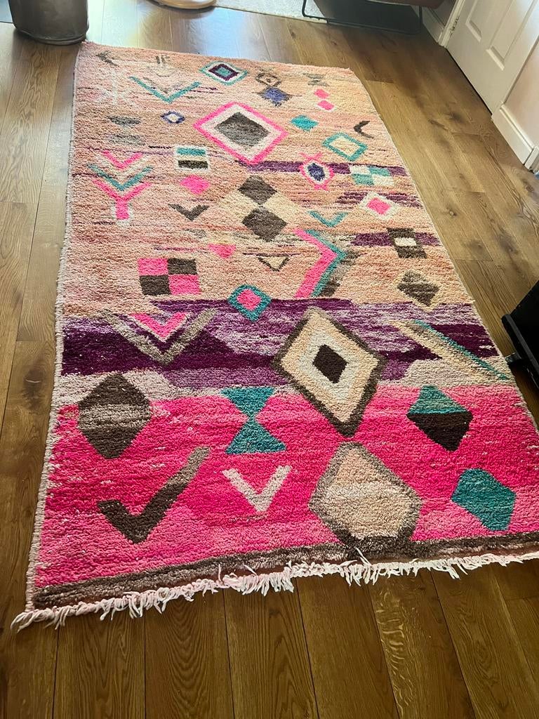 Berber vloerkleed, Huis en Inrichting, Stoffering | Tapijten en Kleden, Ophalen, Zo goed als nieuw, Rechthoekig, 200 cm of meer