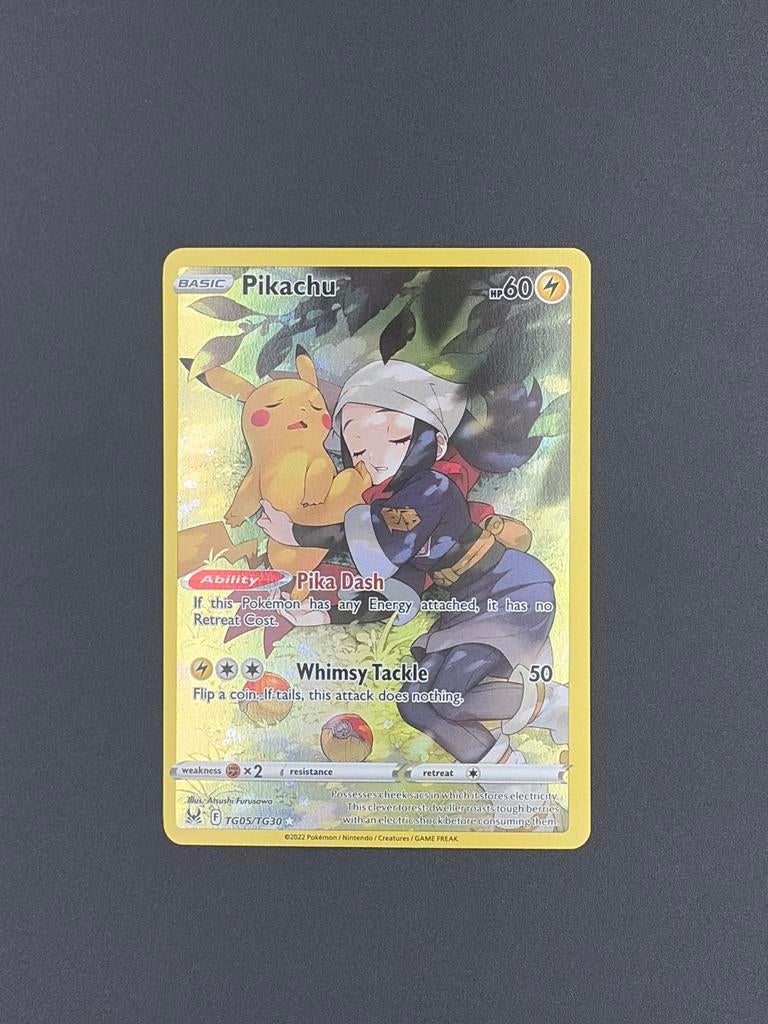Pokémon Pikachu TG05/TG30 Trainer Gallery Gold Card, Ophalen of Verzenden, Nieuw, Losse kaart, Foil