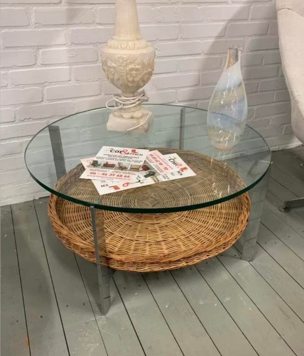 Tafel vintage Milo Baughman Thayer Coggin salontafel jaren, Ophalen of Verzenden